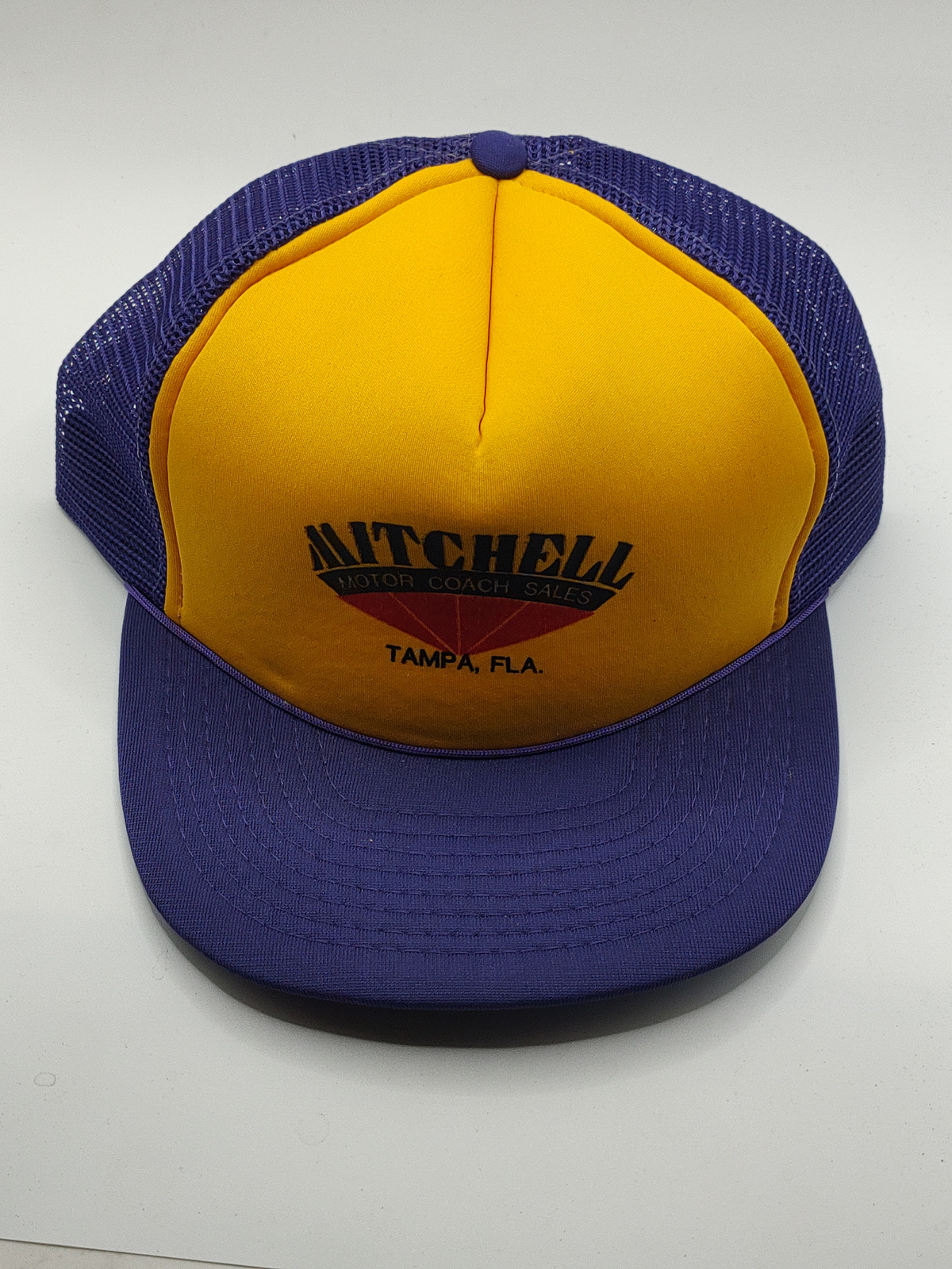 Vintage Mitchell Motor Coach Sales Tampa Florida Trucker Hat - Lot Photo 4