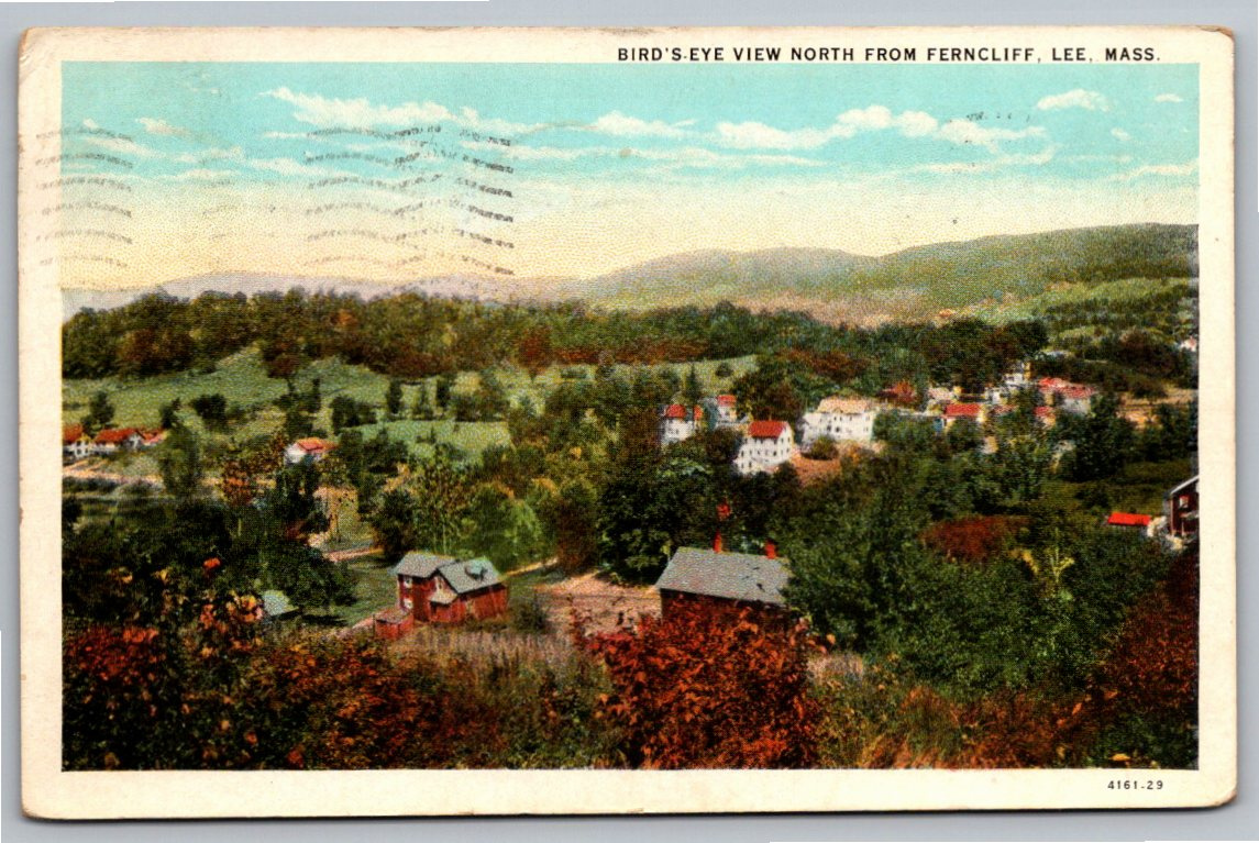 1932 Vintage Postcard of Ferncliff View in Lee, Massachusetts