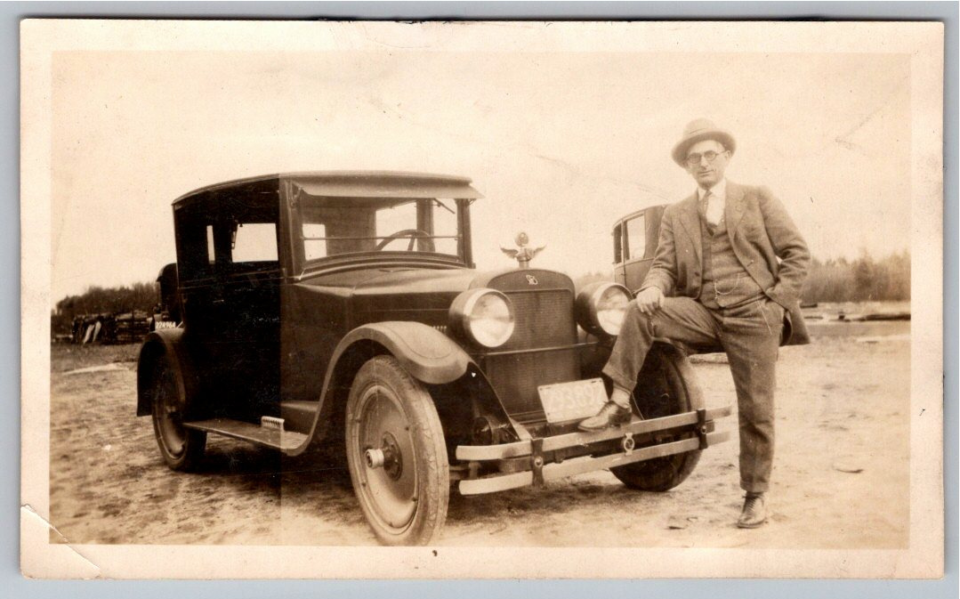 1923 Rickenbacker Coupe Vintage Automobile Snapshot Photo