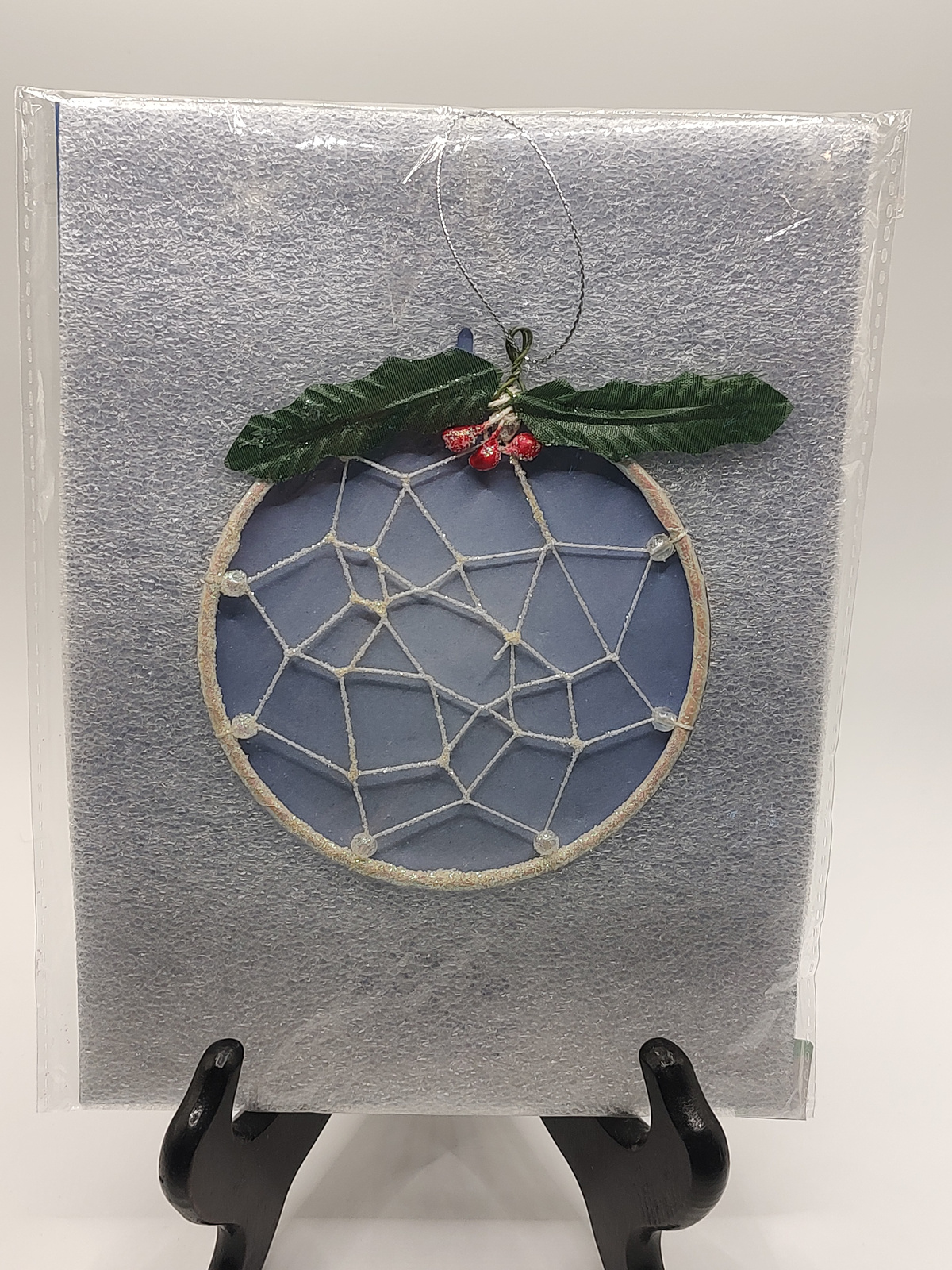 Legend of the Dreamcatcher Christmas Ornament with Holly Berries