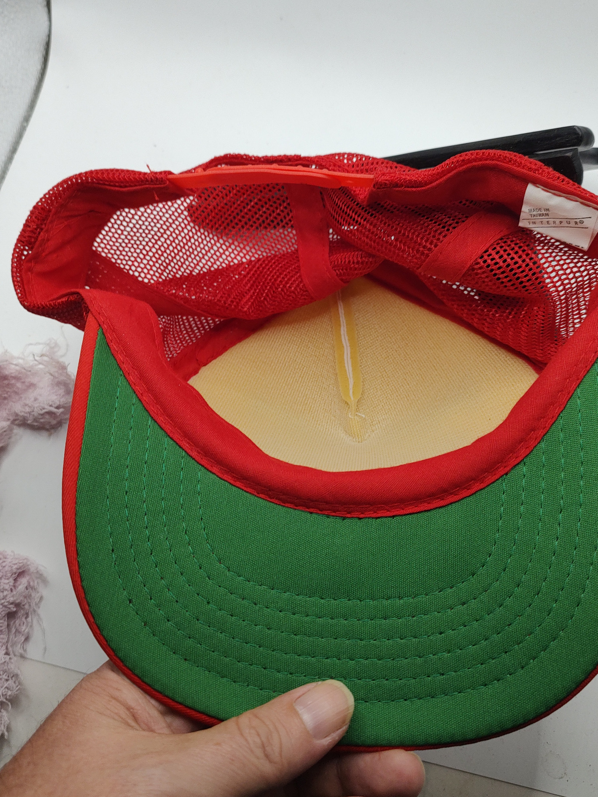 Vintage 1980s Perfect Circle Engine Kits Mesh Trucker Hat - Angle / View 2