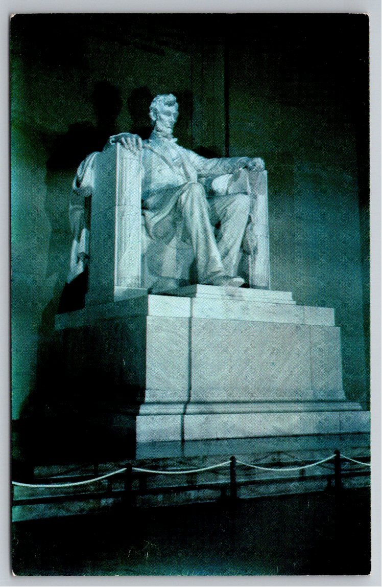 Vintage Lincoln Memorial Statue Postcard | Washington DC History
