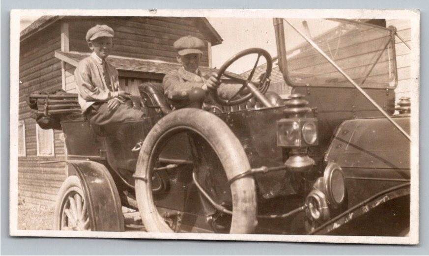 Circa 1912 Cadillac Brass Era Automobile Photograph: Young