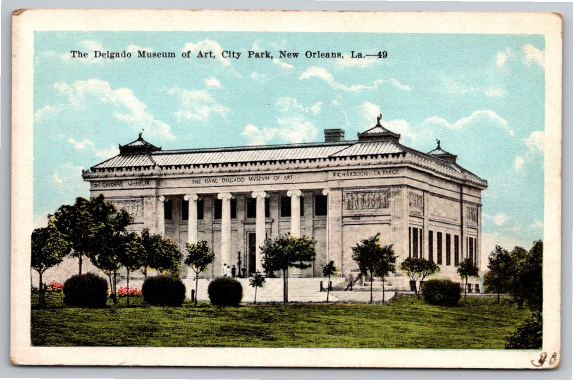 Vintage Delgado Museum of Art Postcard | New Orleans City Park
