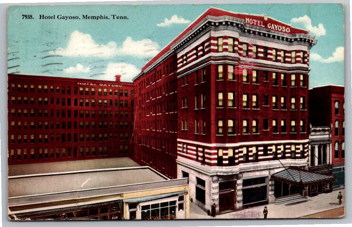 Historic Hotel Gayoso Memphis Tennessee 1913 Vintage Postcard