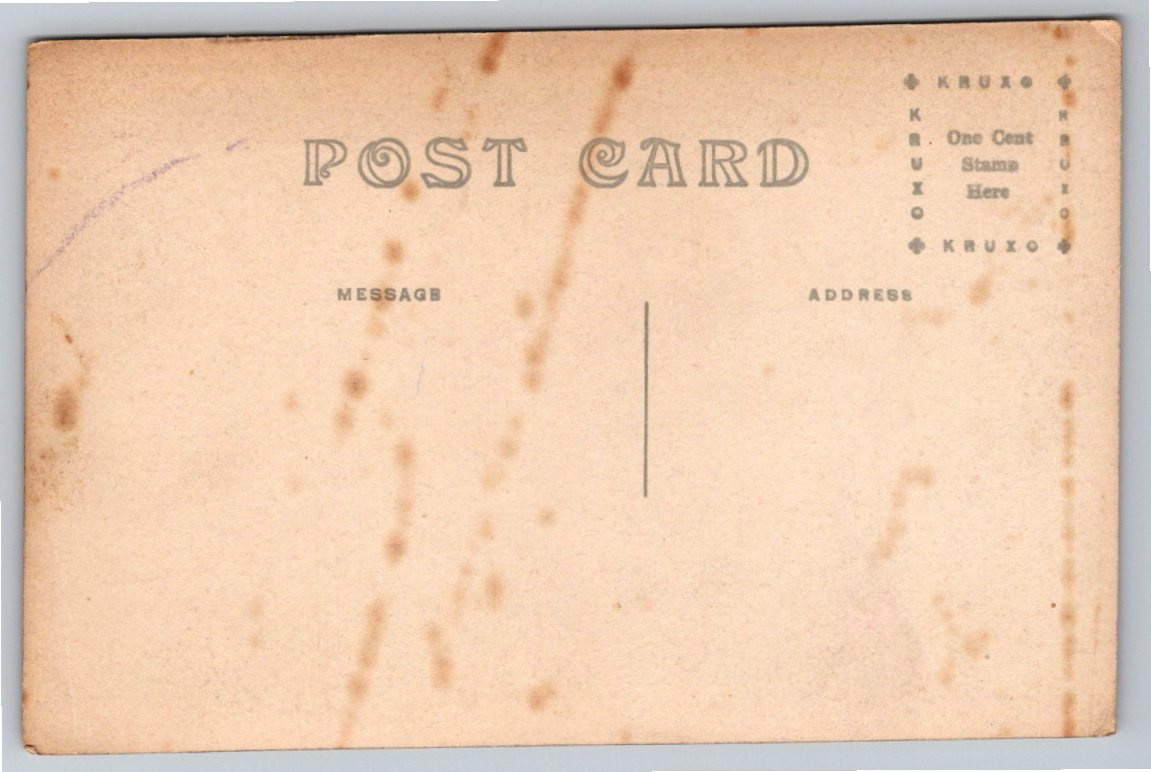 1910s Westminster Presbyterian Church Cedar Rapids Iowa RPPC - Back / Reverse View
