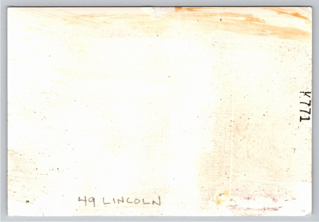 1949 Lincoln Cosmopolitan on Mountain Highway Vintage Snapshot - Back / Reverse View