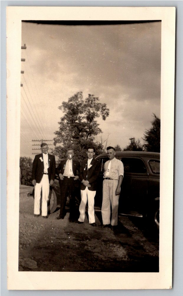 Vintage 1940s Men's Convention Photograph & Classic Sedan