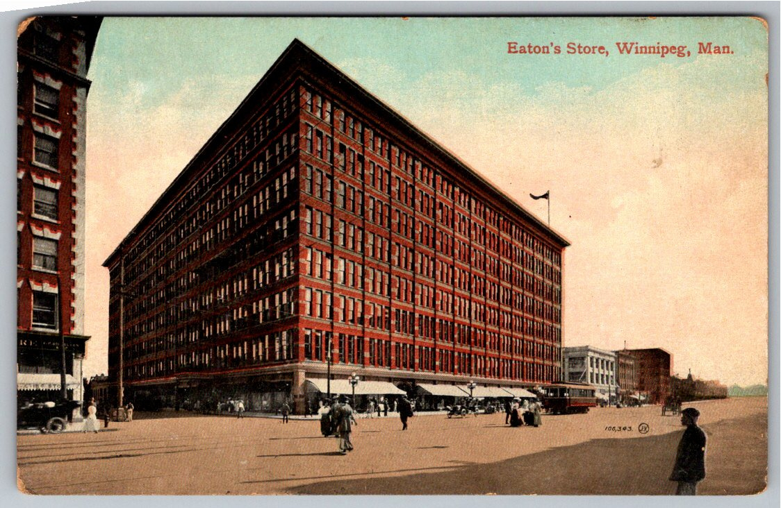 1910s Eaton's Department Store Winnipeg Manitoba Vintage Postcard