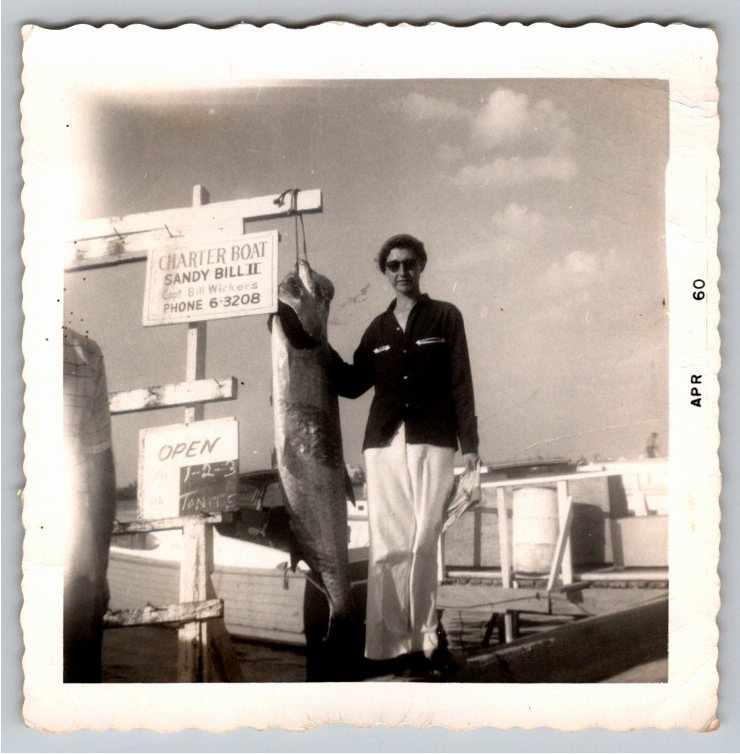 Vintage 1960 Key West Charter Boat Sandy Bill II Trophy Fish
