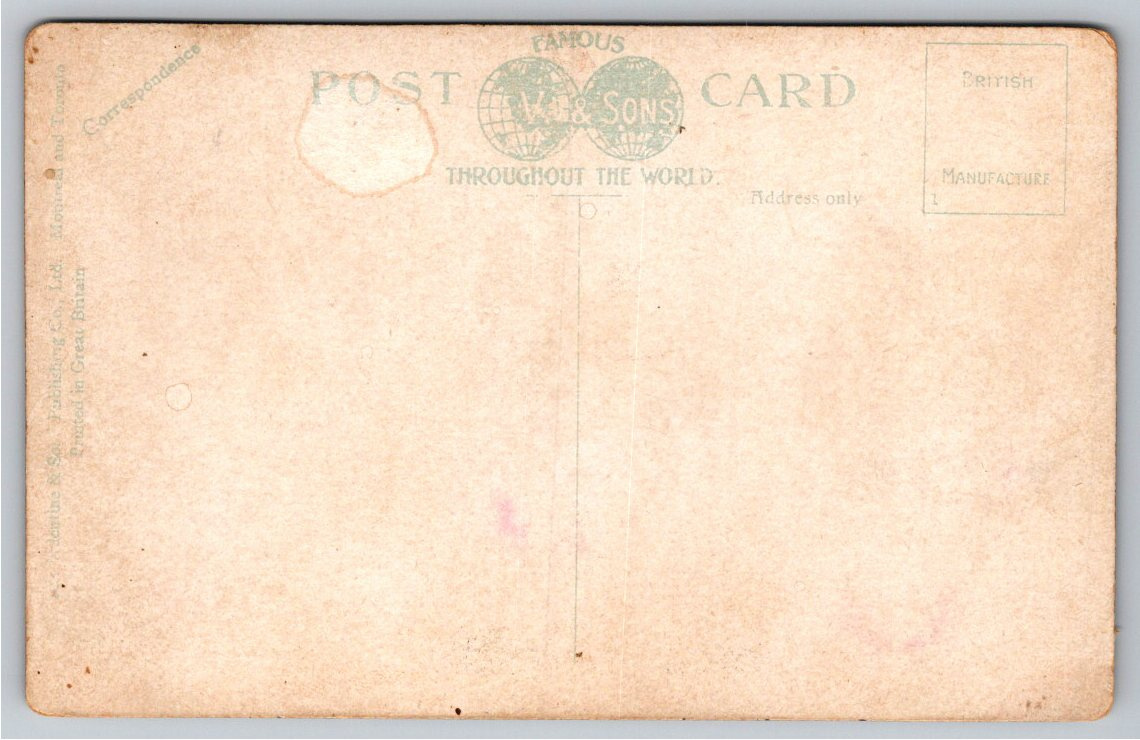 Vintage 1900s Steamer Alberta Postcard | Winnipeg, Manitoba - Back / Reverse View