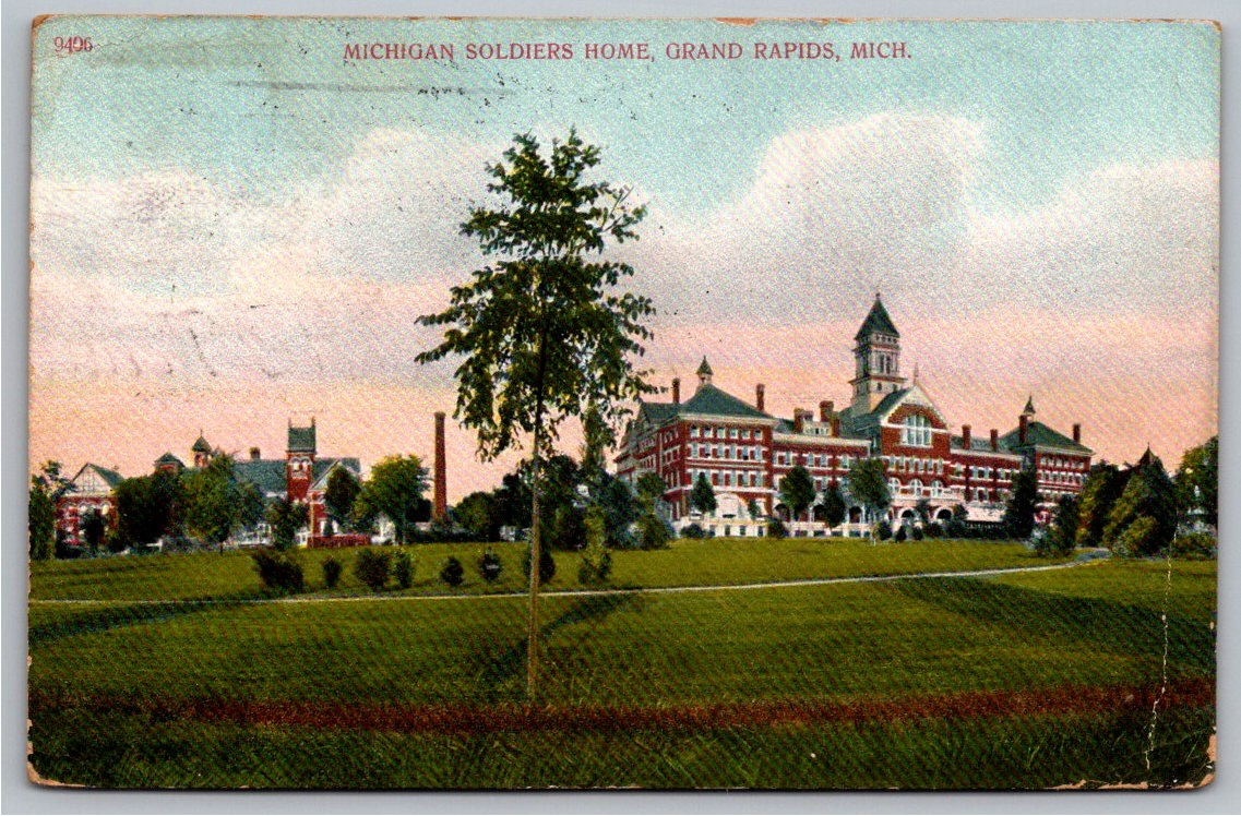 1909 Michigan Soldiers Home Postcard | Grand Rapids History