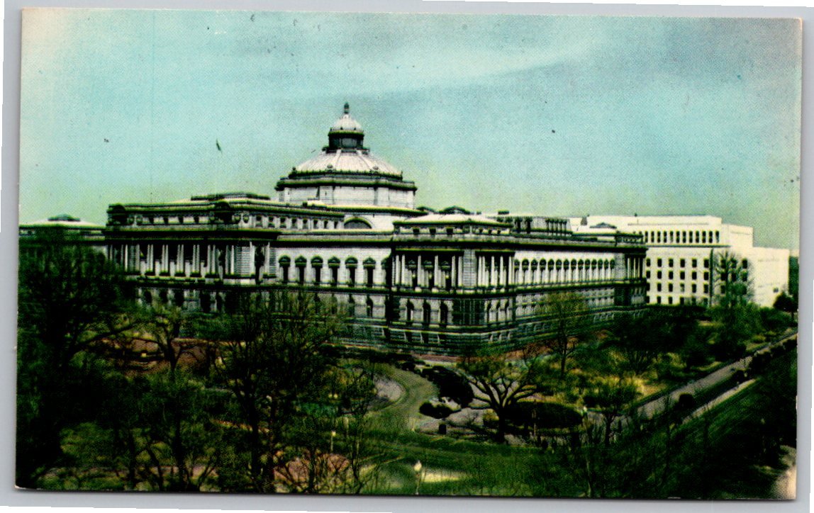 Vintage Library of Congress Washington DC Capitol Souvenir