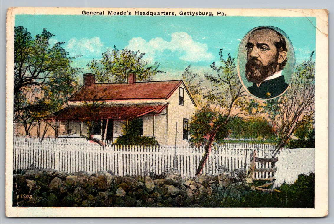 1900s General Meade Headquarters Gettysburg Postcard with