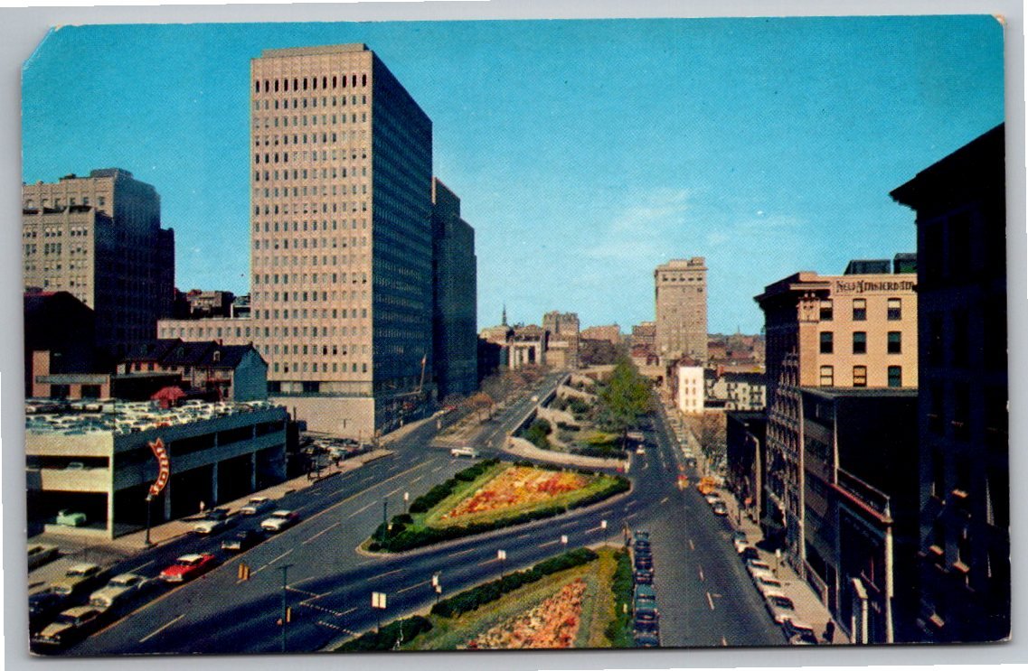 Vintage Baltimore Postcard: St. Paul Place & Commercial Credit