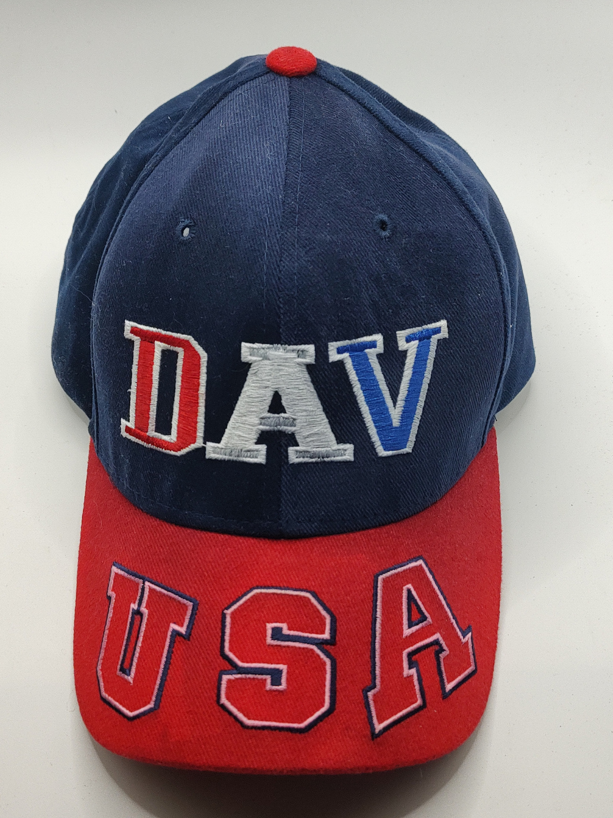 Vintage Disabled American Veterans DAV USA Embroidered Baseball