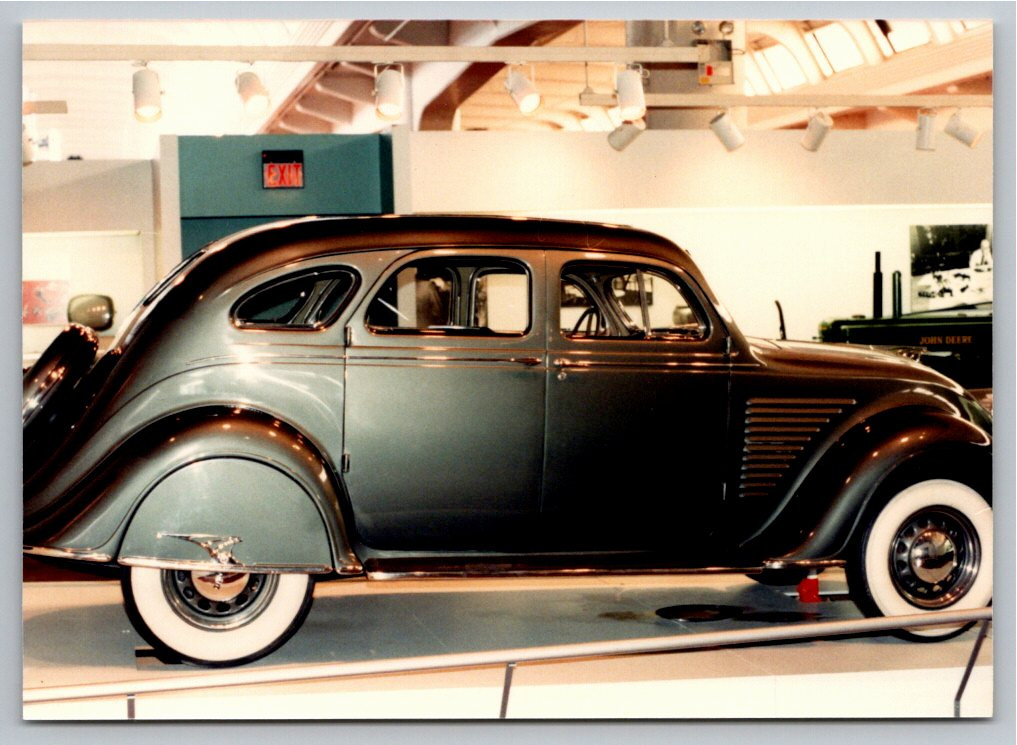 1934 Chrysler Airflow Sedan 1980s Museum Photo Snapshot