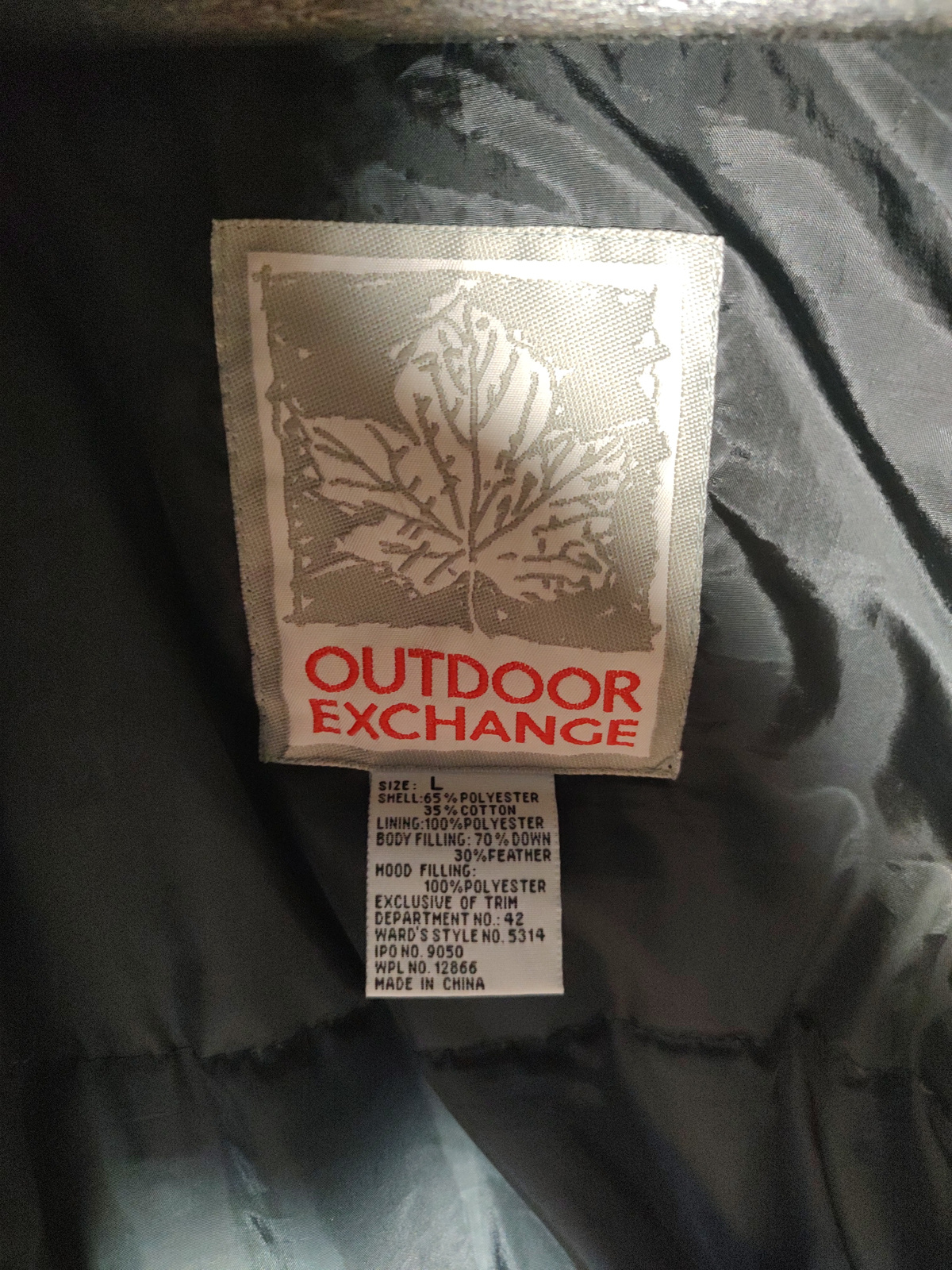 Vintage Outdoor Exchange Montgomery Ward Down Parka Jacket Large - Angle / View 3