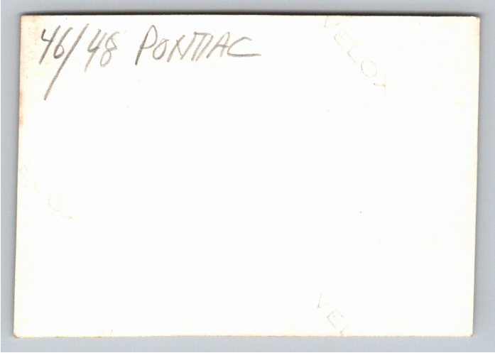 Vintage 1940s Pontiac Streamliner Woodie Station Wagon B&W Photo - Back / Reverse View
