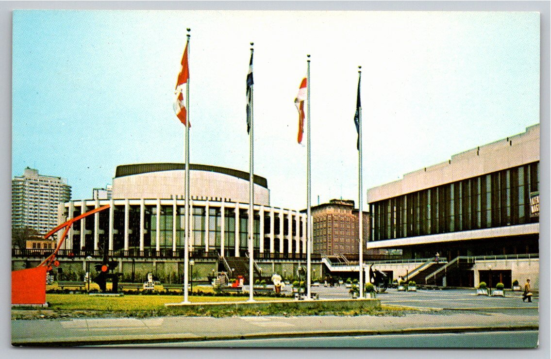 Vintage Montreal Place des Arts Postcard | 1960s Mid-Century