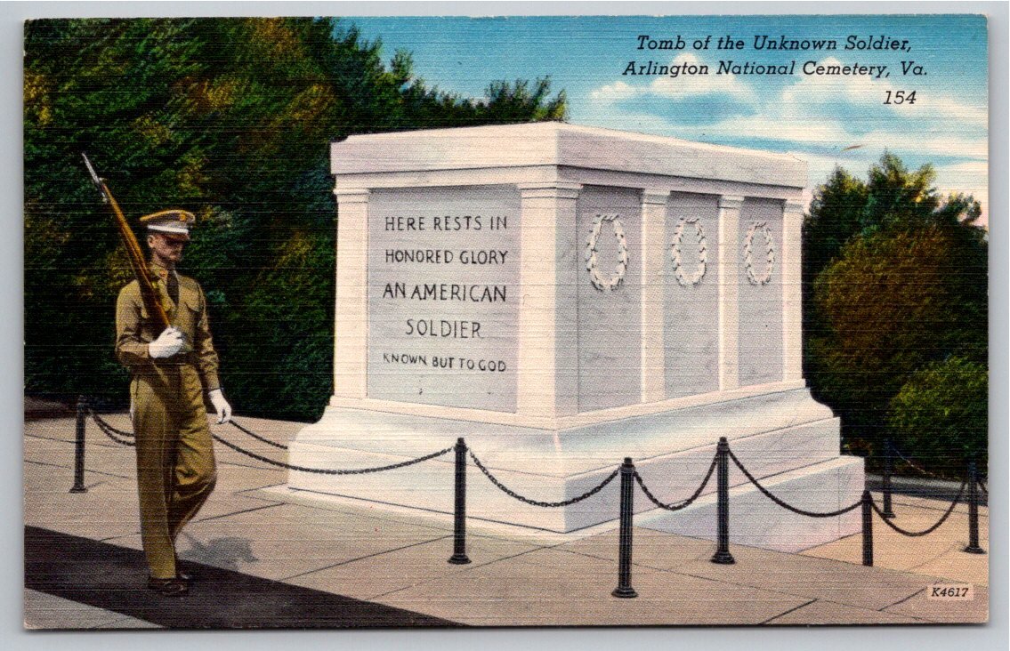 Tomb of the Unknown Soldier Vintage Postcard | Arlington