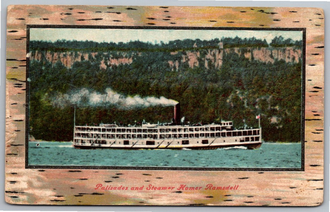 1912 Steamer Homer Ramsdell Hudson River Palisades Vintage