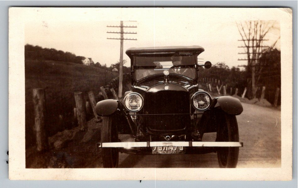 Vintage 1921 Hupmobile Antique Car with NY License Plate Photo