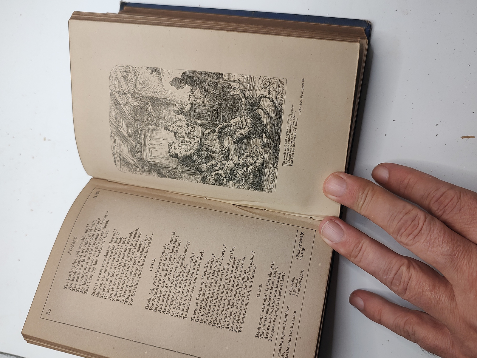 Antique Robert Burns Poetical Works Cassell Petter Galpin Gilt - Lot Photo 5