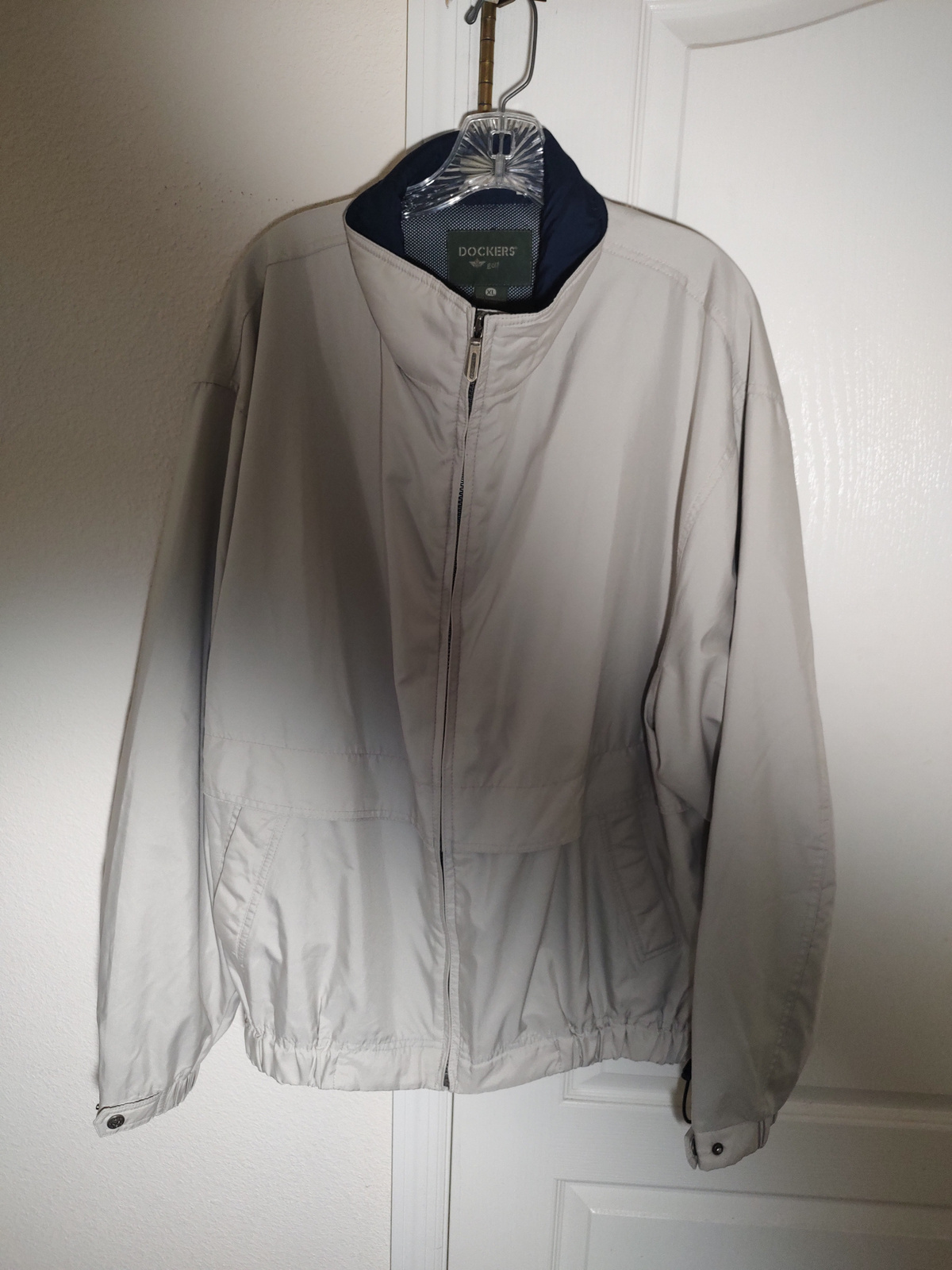 Vintage Dockers Golf Mens XL Windbreaker Jacket Full Zip