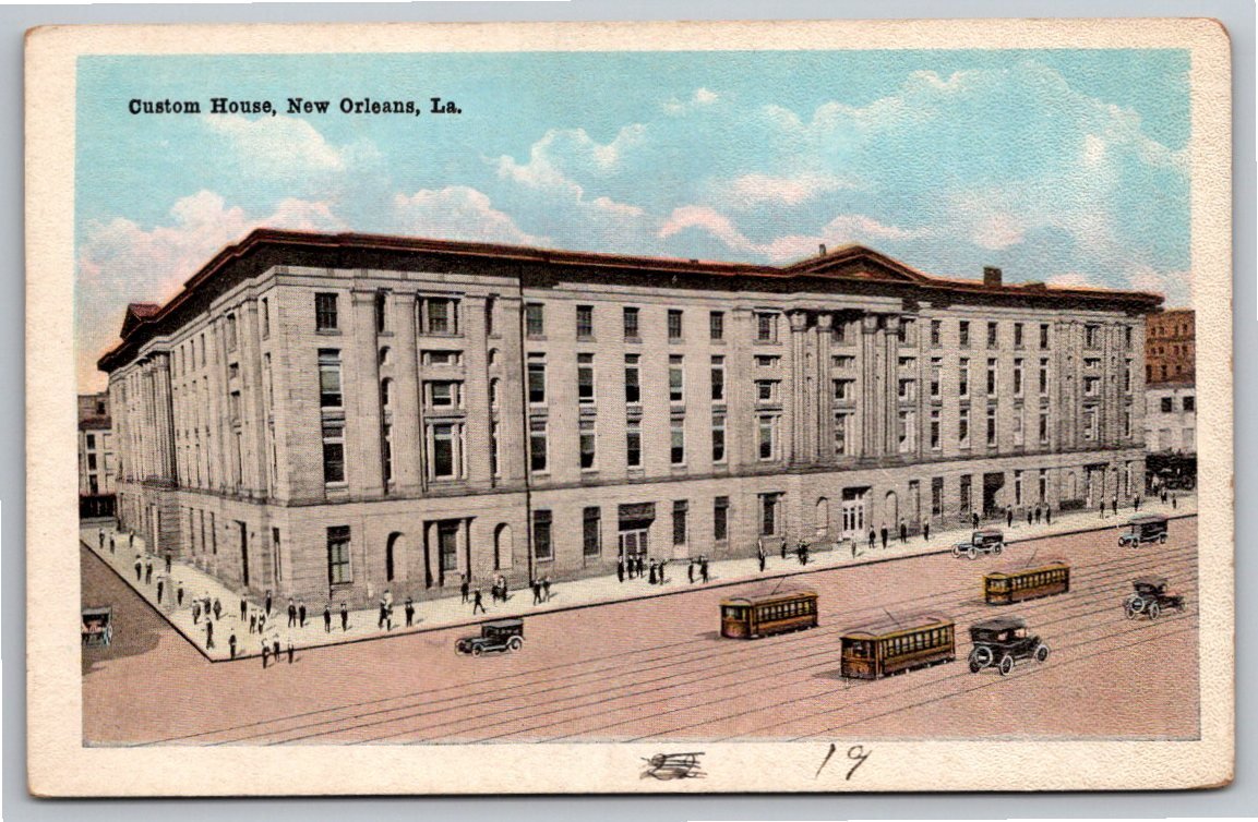 Vintage New Orleans Custom House Postcard | E.C. Kropp Historic