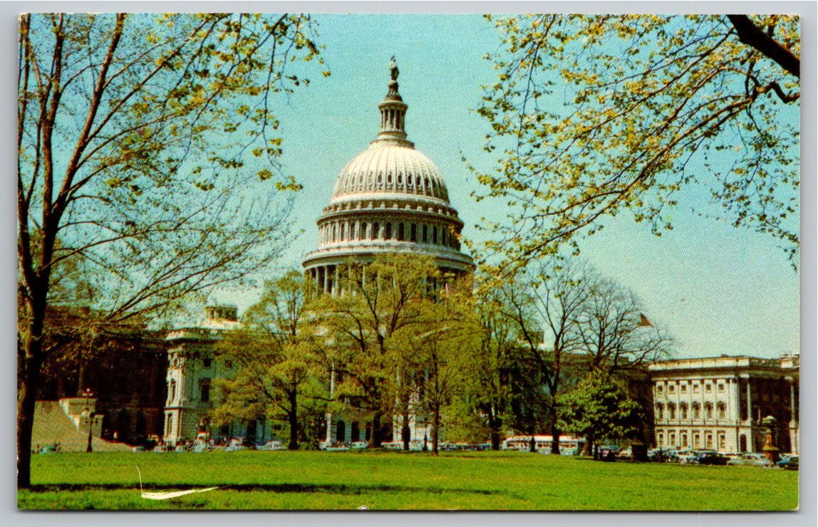 Vintage US Capitol Night View Chrome Postcard | Prince Lithograph - Angle / View 4