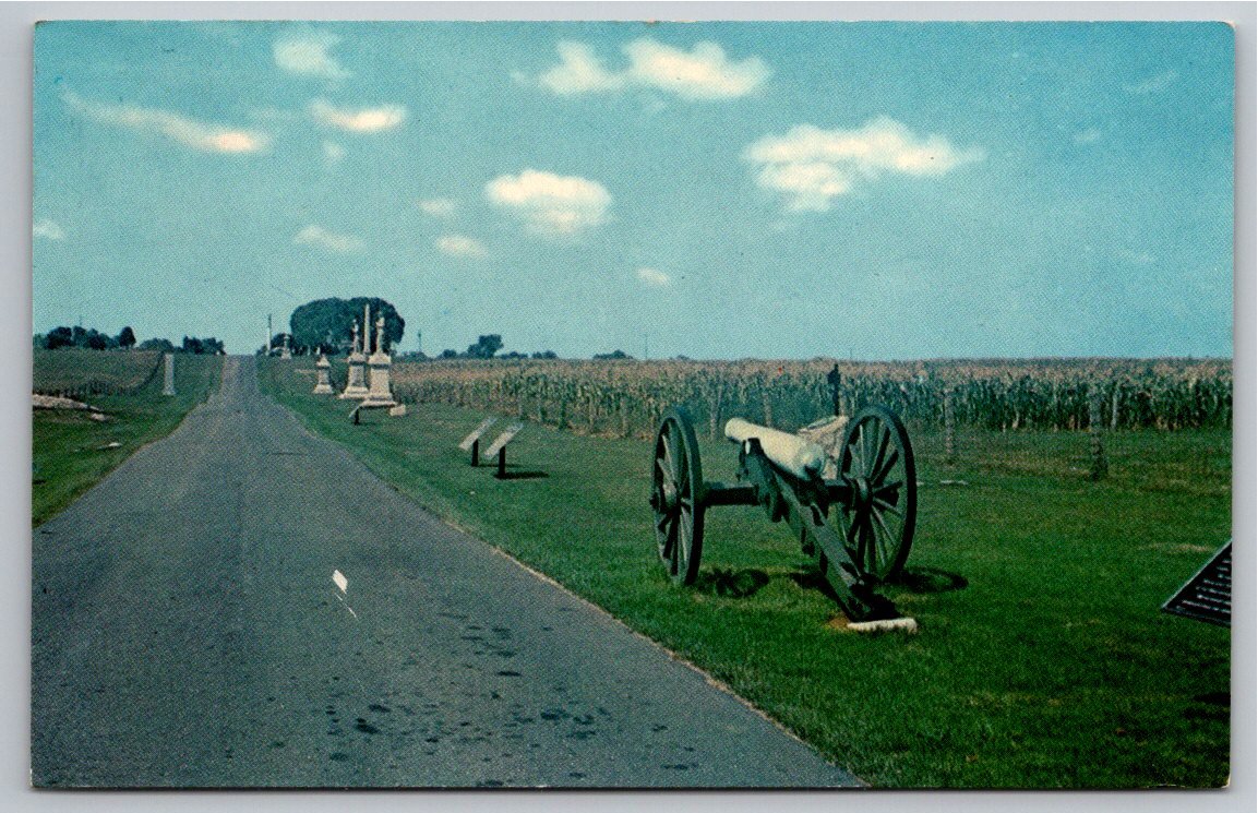 Antietam National Battlefield Postcard: Cornfield Avenue Civil