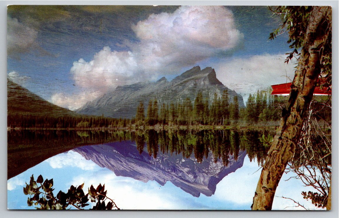 Vintage Banff Postcard: Mount Rundle & Vermilion Lakes by Byron
