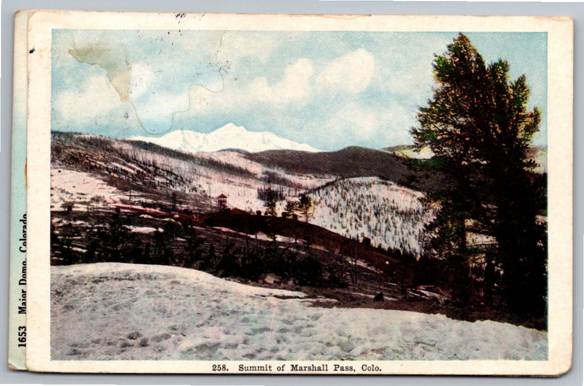 1910 Marshall Pass Colorado D&RGW Railroad Rocky Mountain