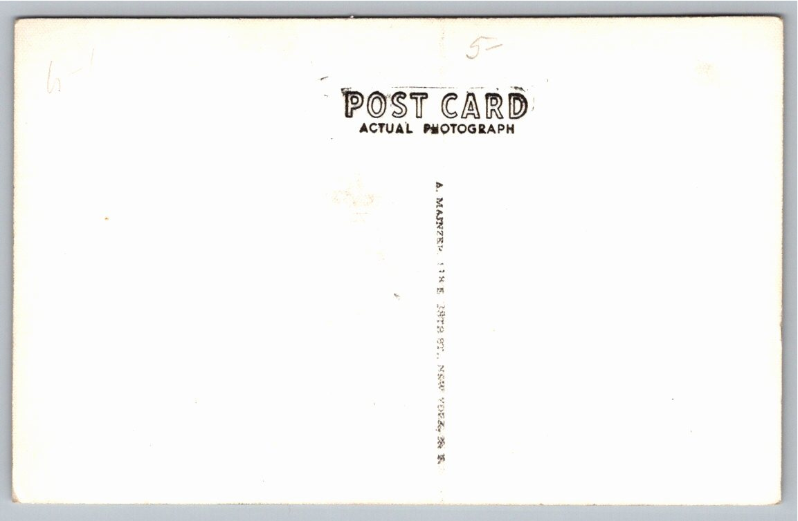 1940s Radio City Music Hall Stage Performance Vintage NYC RPPC - Back / Reverse View