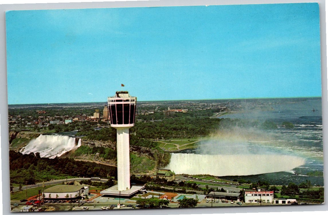 Vintage Niagara Falls Postcard: Seagram Tower & Horseshoe Falls