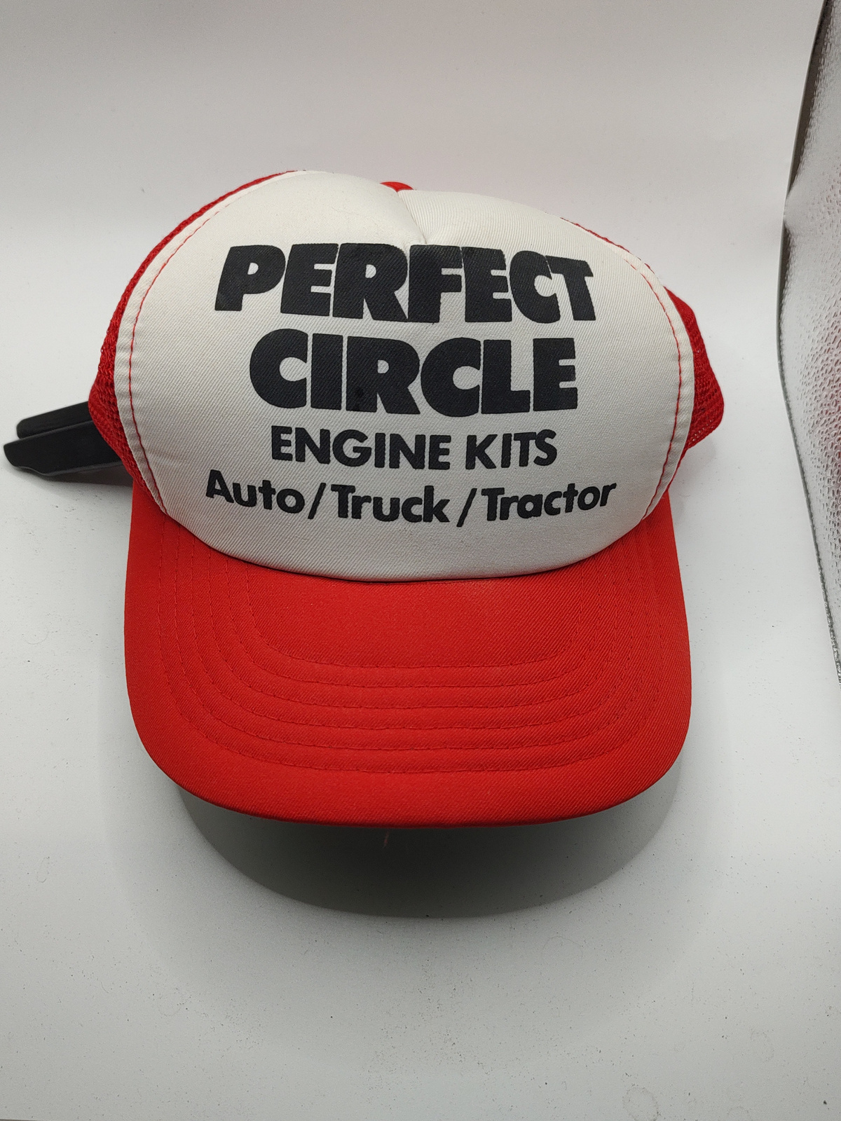 Vintage 1980s Perfect Circle Engine Kits Mesh Trucker Hat