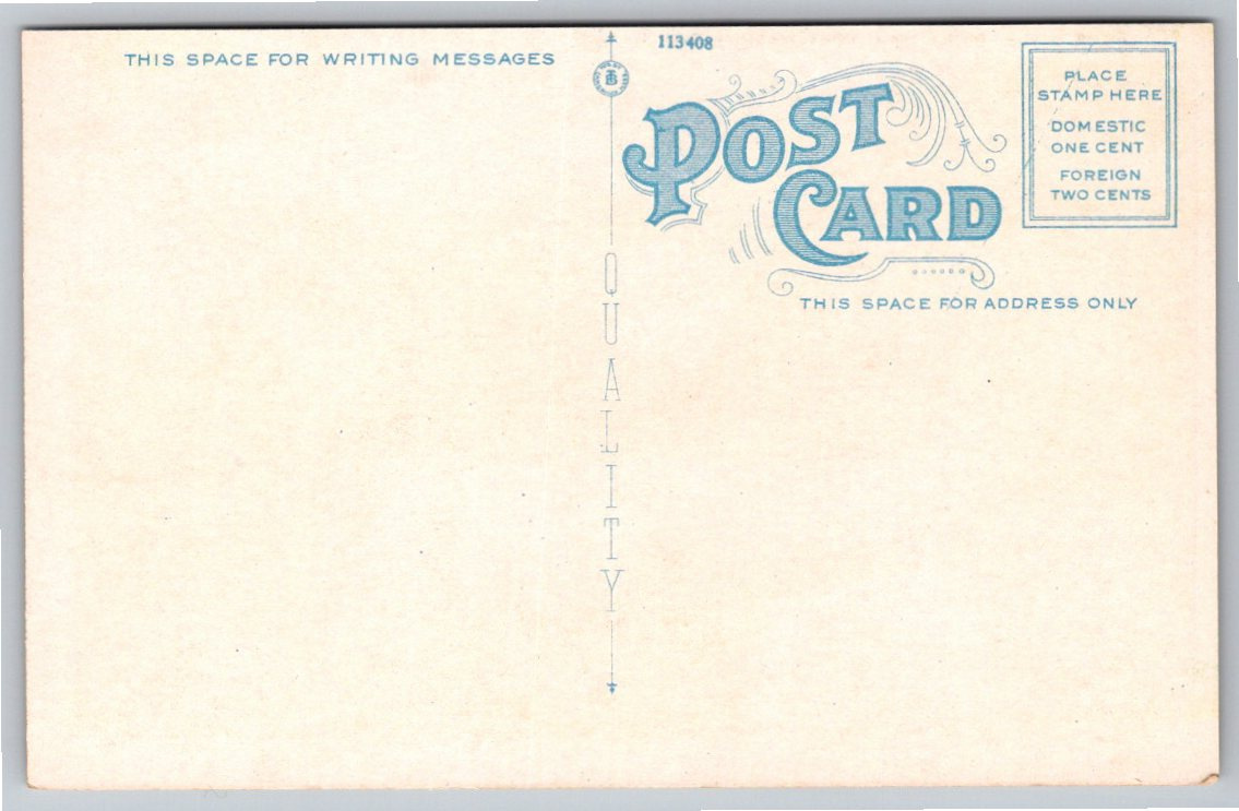 Vintage 1920s Plandome Mills Postcard: Port Washington, Long - Back / Reverse View