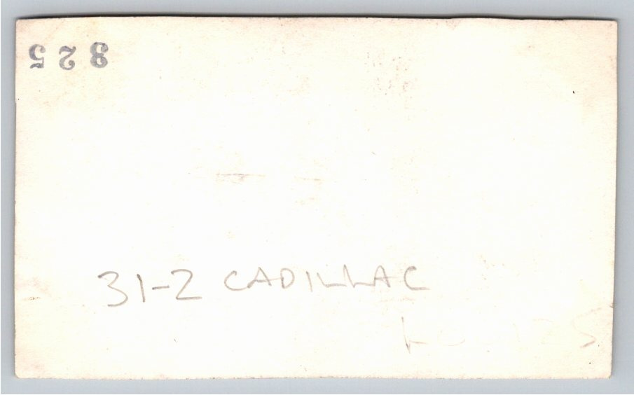 1931-1932 Cadillac Luxury Car Mountain Touring Vintage Sepia - Back / Reverse View