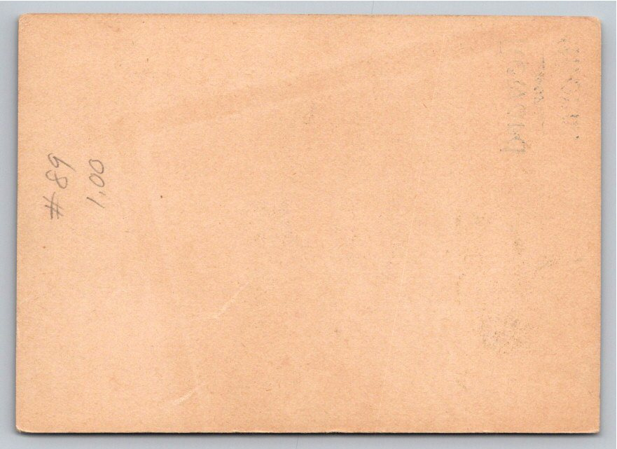 Victorian Reward of Merit Card with Winter Cottage - Back / Reverse View