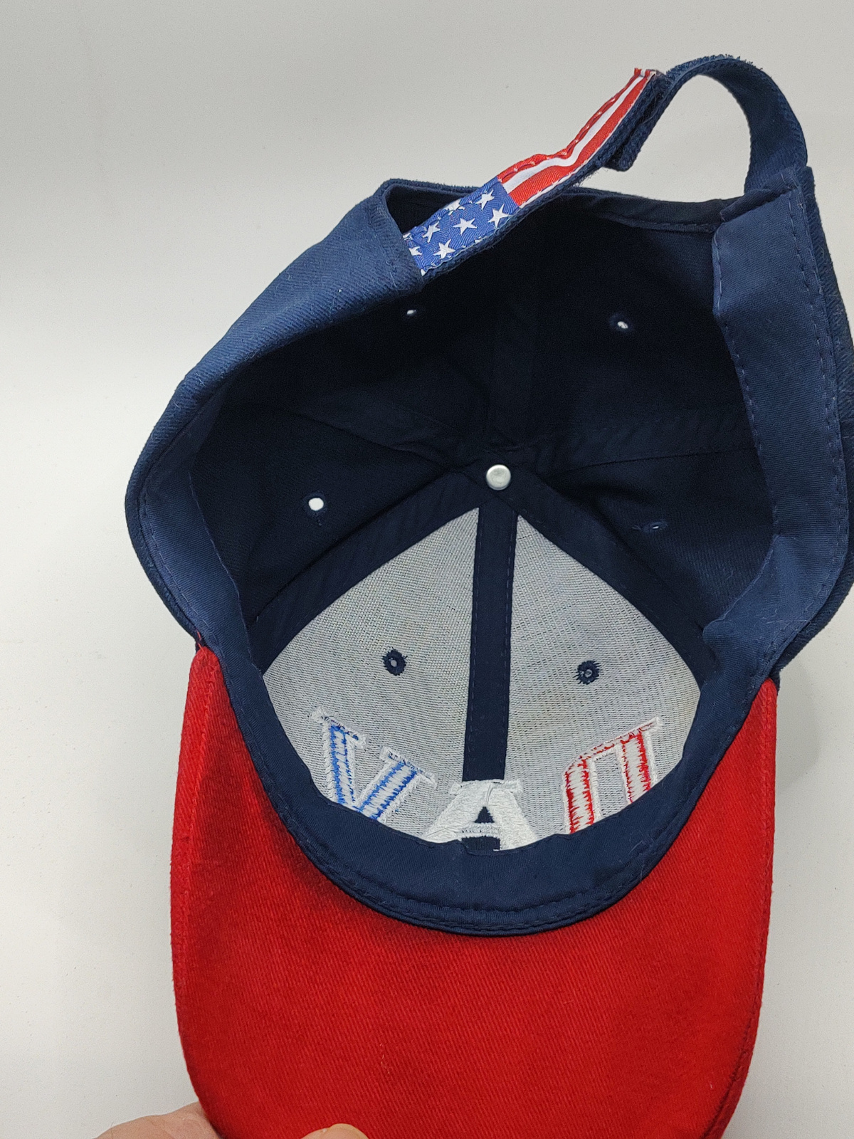Vintage Disabled American Veterans DAV USA Embroidered Baseball - Angle / View 2