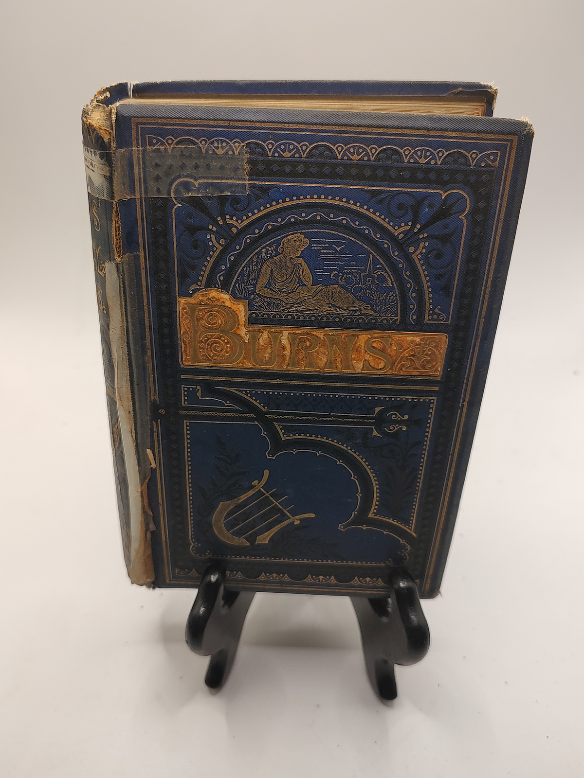 Antique Robert Burns Poetical Works Cassell Petter Galpin Gilt
