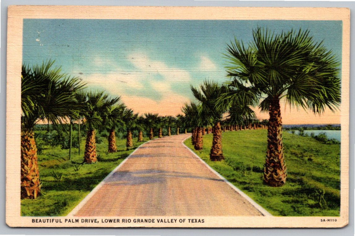 1935 Palm Drive, Lower Rio Grande Valley Texas Vintage Linen