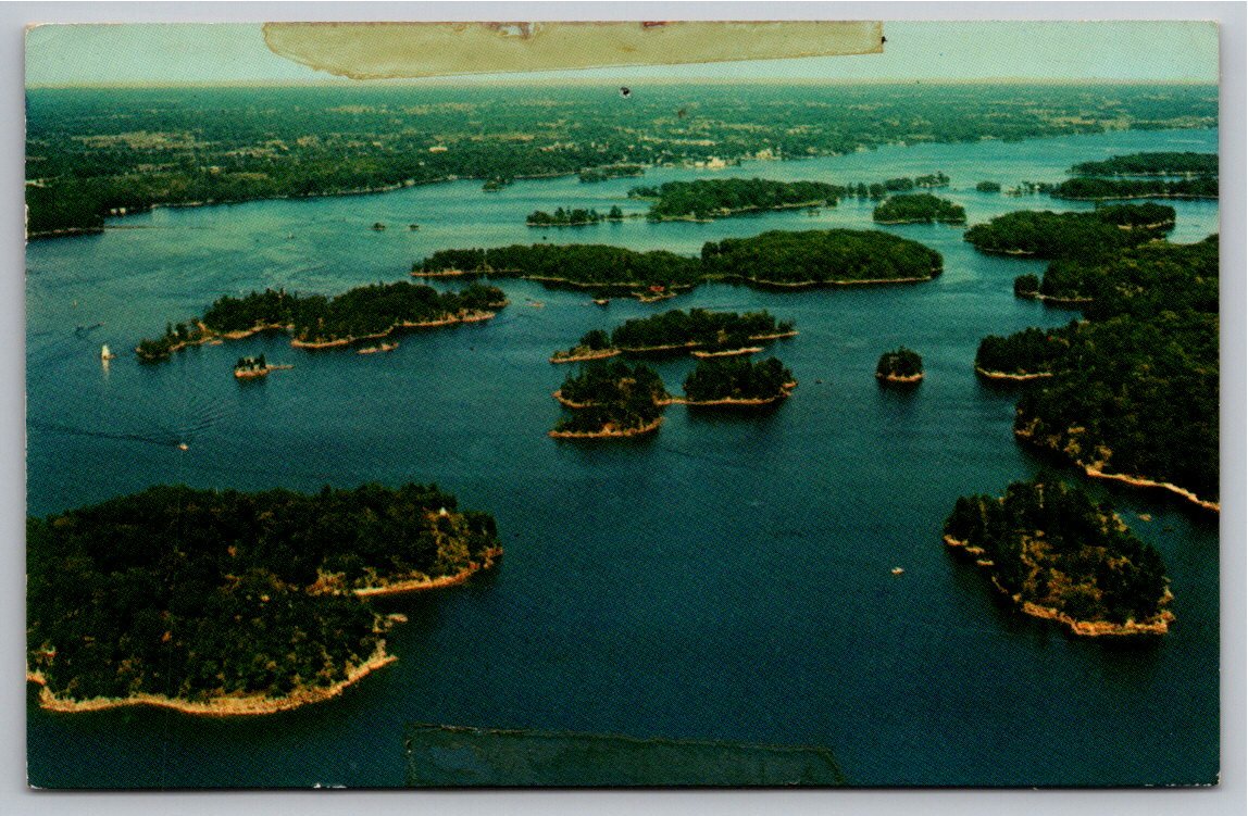 Vintage Postcard: Aerial View of Admiralty Islands, Gananoque