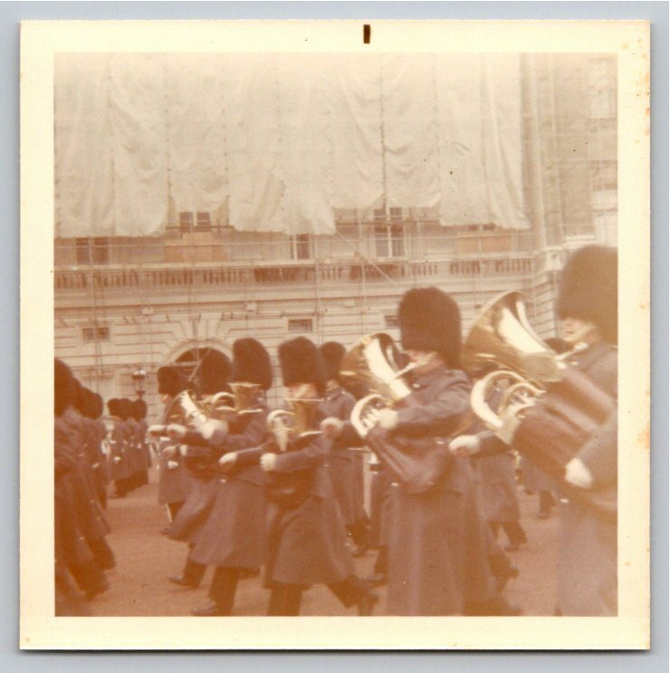 Vintage 1970 Photo: Changing of the Guard Band at Buckingham