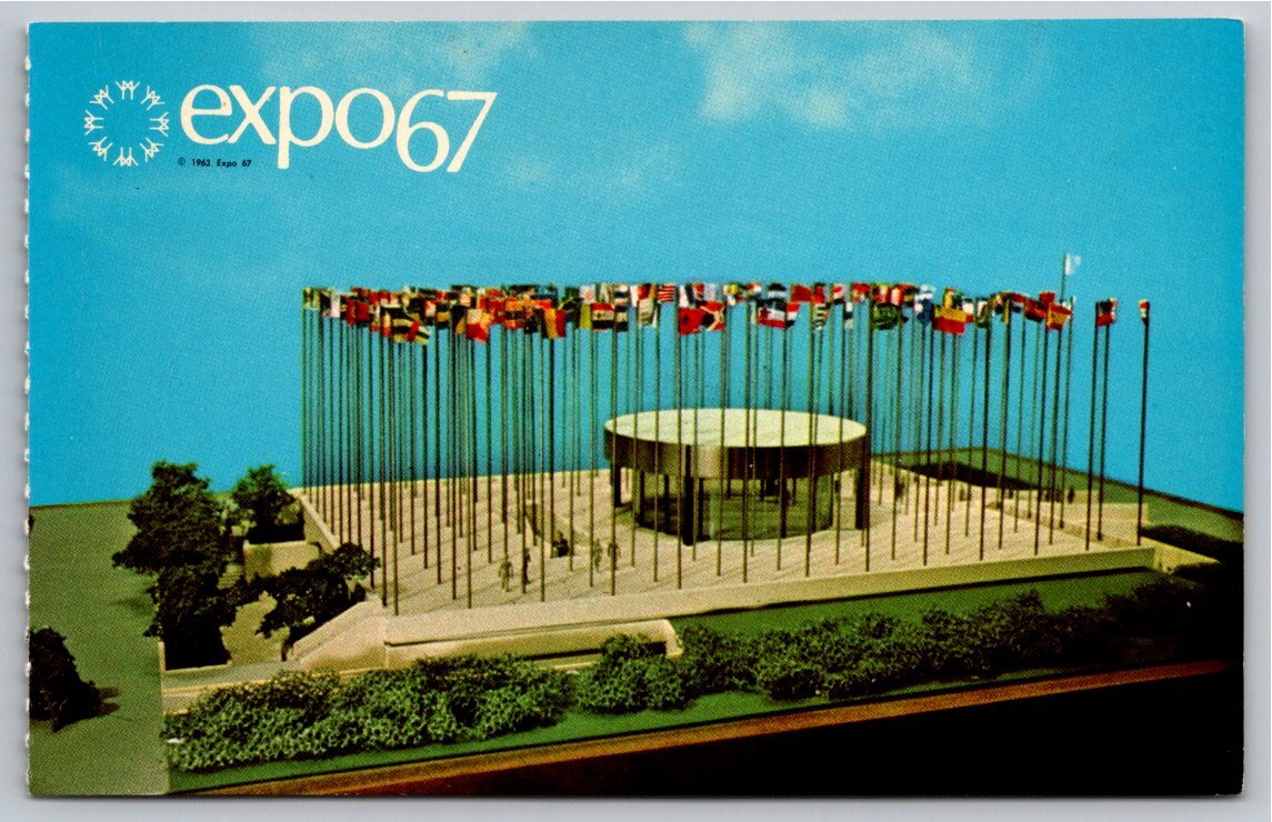 Vintage Expo 67 Montreal Postcard | United Nations Pavilion