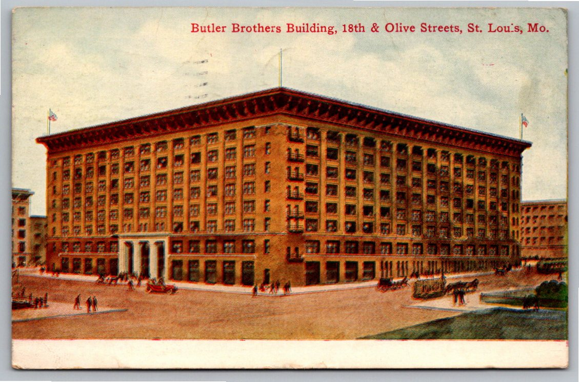 1908 St. Louis Butler Brothers Building Vintage Postcard History