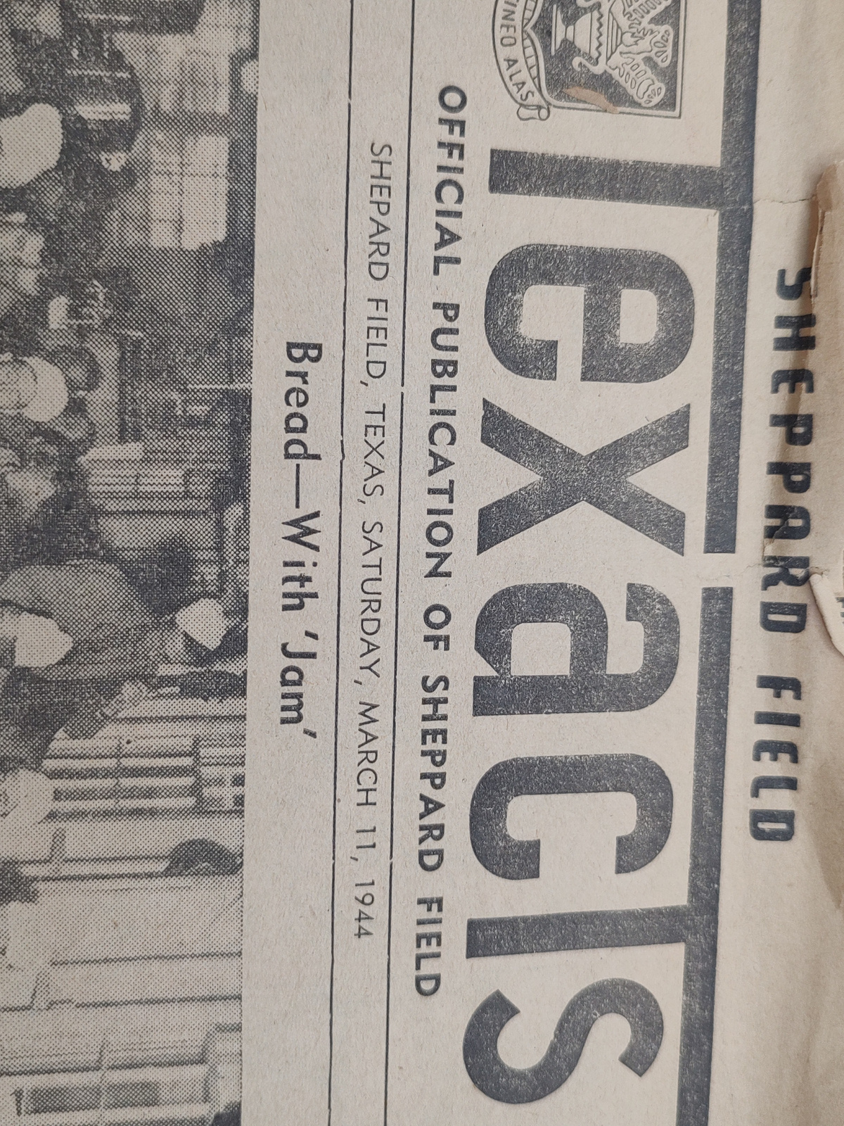 1944 WWII Texacts Sheppard Field Texas Military Newspaper Vol 3 - Back / Reverse View