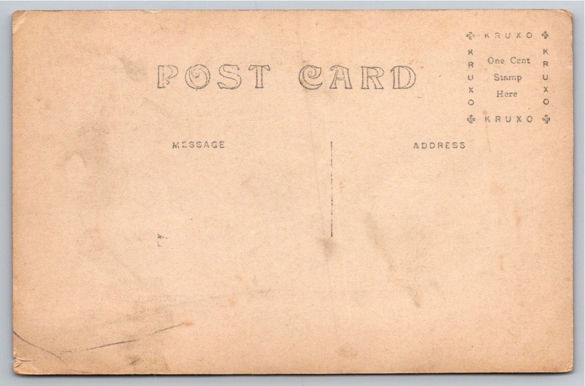 1910s Cedar Rapids Iowa Second Avenue RPPC Street Scene Postcard - Back / Reverse View