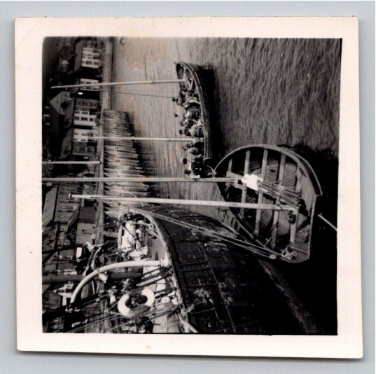 Vintage 1951 Photo: Training Ship Arethusa Boys in Moored Boats